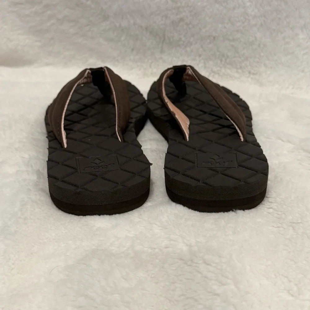 REEF Dreams II Brown Flip Flops Womens Sz 6 RARE DISCONTINUED DEADSTOCK Comfy